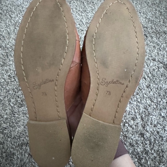 Seychelles To Die For Flats brown leather mule Size 7.5 - Picture 5 of 5